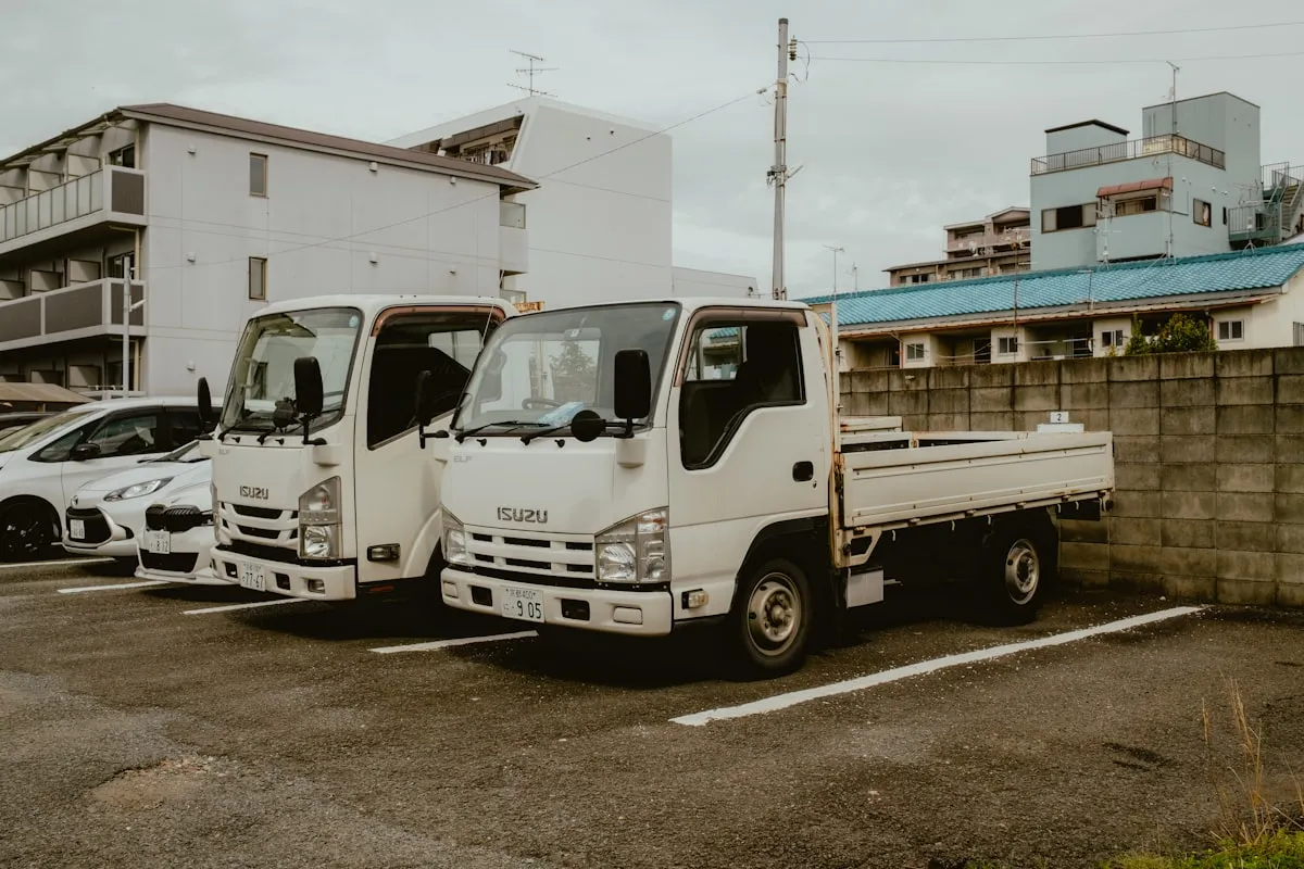 平ボディのトラックのイメージ写真